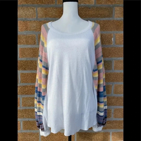 Free People Rainbow Dreams Swit Top small - Picture 3 of 10